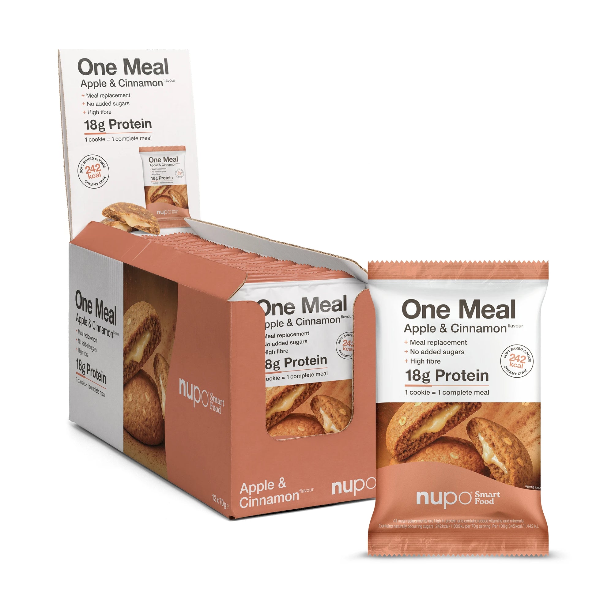 Nupo One Meal Bar Apple & Cinnamon måltidserstatning bar pakke