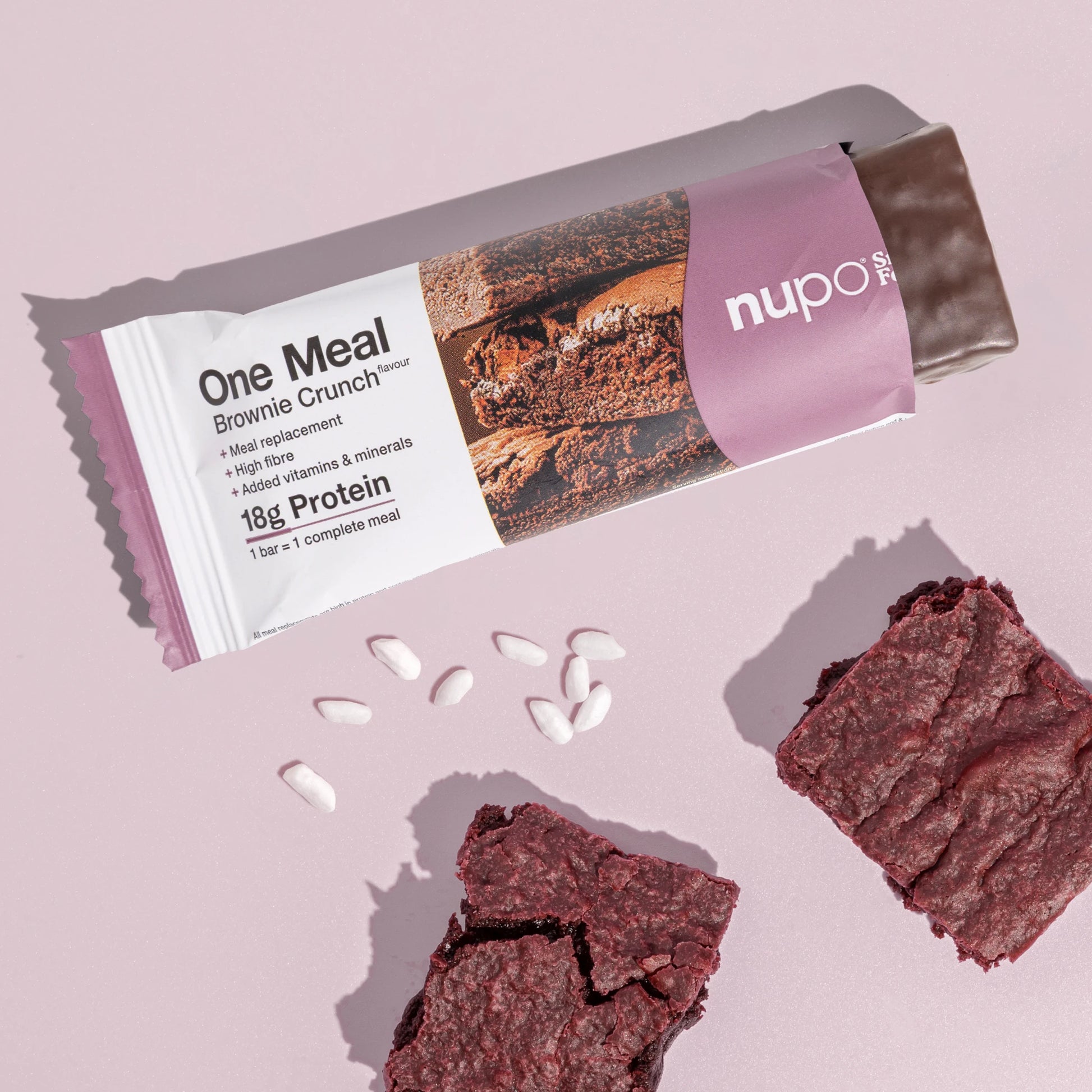 Nupo One Meal Bar Brownie Crunch bar med brownie stykker